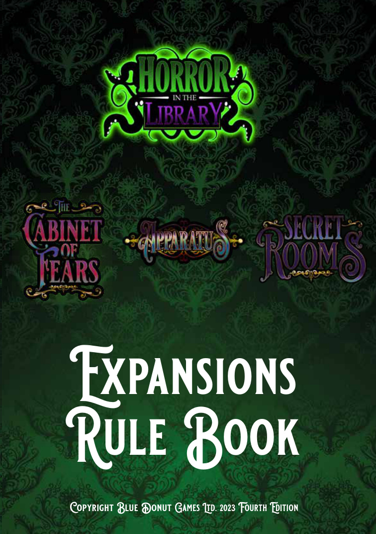Expansion artwork showing the growing Horror in the Library world